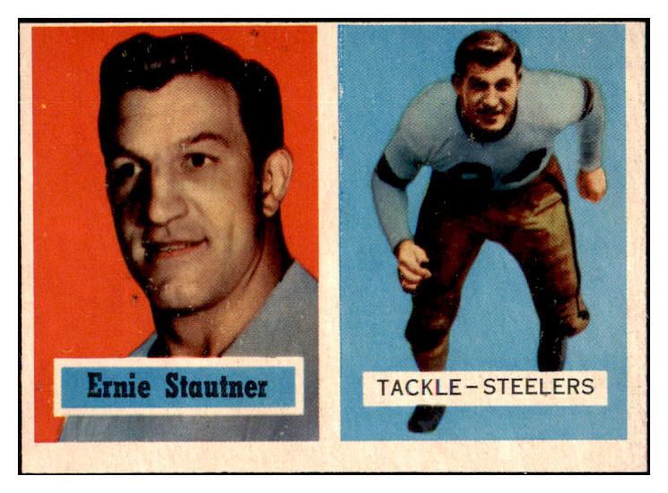 1957 Topps Football #092 Ernie Stautner Steelers VG-EX 492278