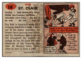1957 Topps Football #018 Bob St. Clair 49ers EX 492282