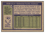 1972 Topps Football #145 Bob Lilly Cowboys EX-MT 492285
