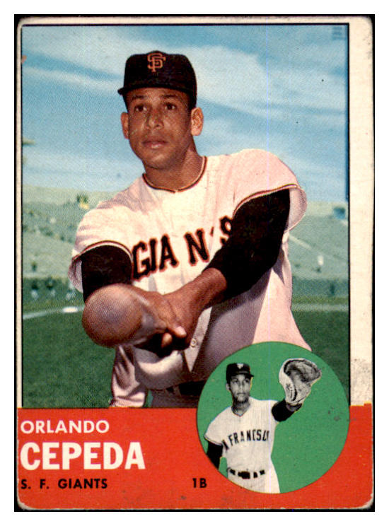 1963 Topps Baseball #520 Orlando Cepeda Giants VG 492289