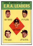 1963 Topps Baseball #006 A.L. ERA Leaders Whitey Ford EX-MT 492293