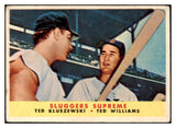 1958 Topps Baseball #321 Ted Williams Ted Kluszewski VG 492304