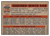 1957 Topps Baseball #329 Chicago White Sox Team VG-EX 492310