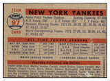 1957 Topps Baseball #097 New York Yankees Team EX 492316