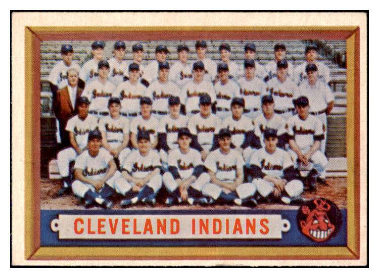 1957 Topps Baseball #275 Cleveland Indians Team EX-MT 492320