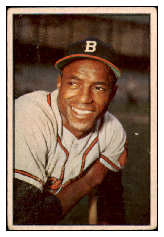 1953 Bowman Color Baseball #003 Sam Jethroe Braves VG-EX 492332