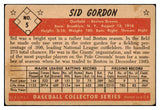 1953 Bowman Color Baseball #005 Sid Gordon Braves PR-FR 492334