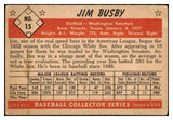 1953 Bowman Color Baseball #015 Jim Busby Senators GD-VG 492343