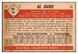 1953 Bowman Color Baseball #019 Al Dark Giants EX-MT 492345