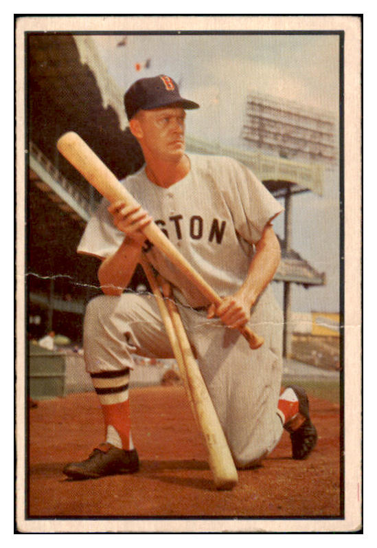 1953 Bowman Color Baseball #025 Hoot Evers Red Sox FR-GD 492354