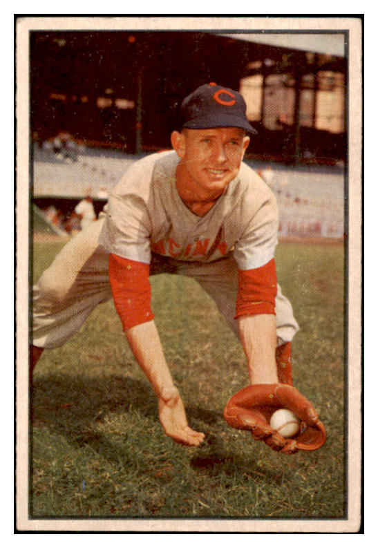 1953 Bowman Color Baseball #026 Roy McMillan Reds EX 492355
