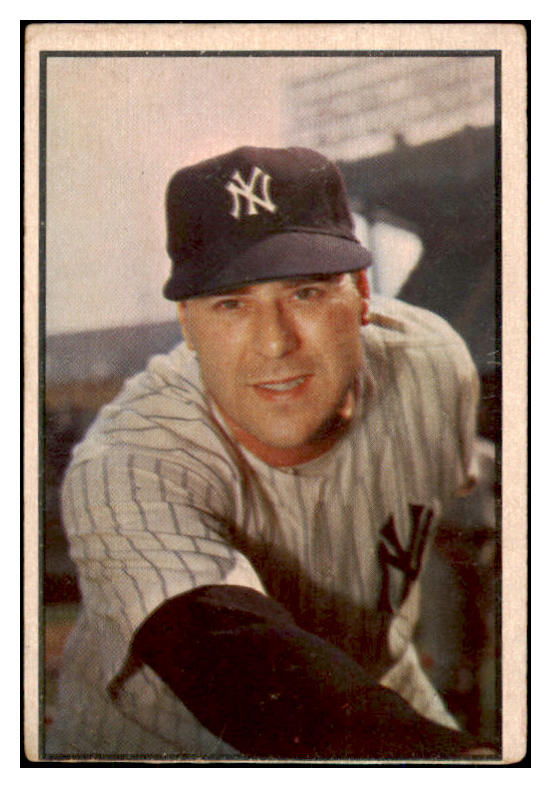 1953 Bowman Color Baseball #027 Vic Raschi Yankees VG-EX 492357