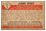 1953 Bowman Color Baseball #031 Jimmie Dykes A's FR-GD 492367