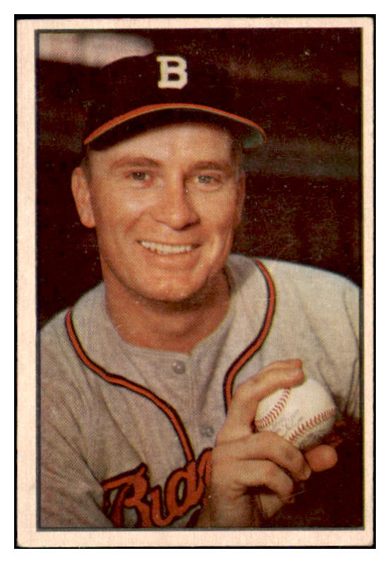 1953 Bowman Color Baseball #037 Jim Wilson Braves EX 492371