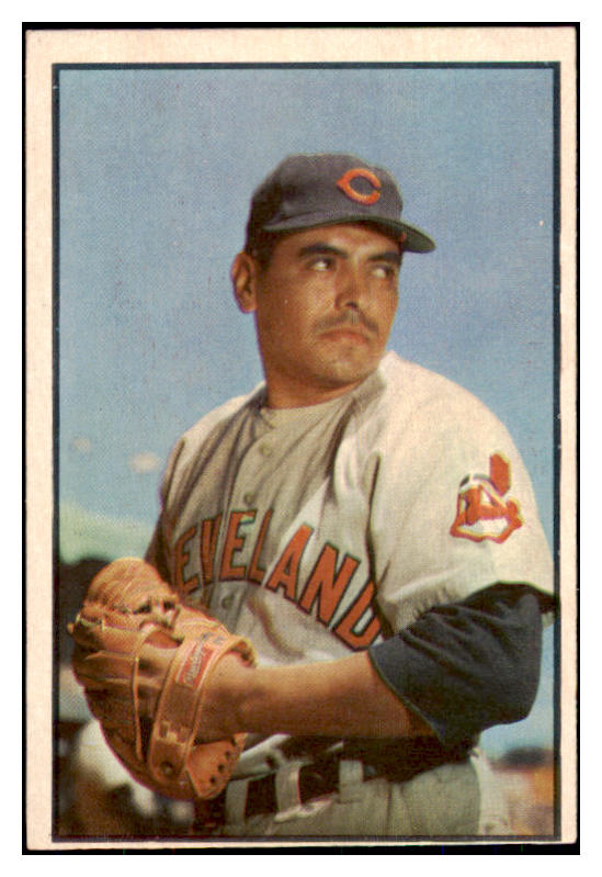 1953 Bowman Color Baseball #043 Mike Garcia Indians VG-EX 492380