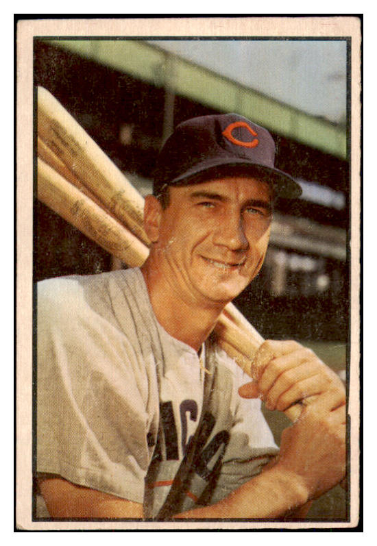 1953 Bowman Color Baseball #048 Hank Sauer Cubs VG-EX 492387