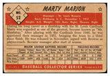 1953 Bowman Color Baseball #052 Marty Marion Browns PR-FR 492394