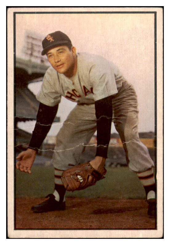 1953 Bowman Color Baseball #054 Chico Carrasquel White Sox FR-GD 492396