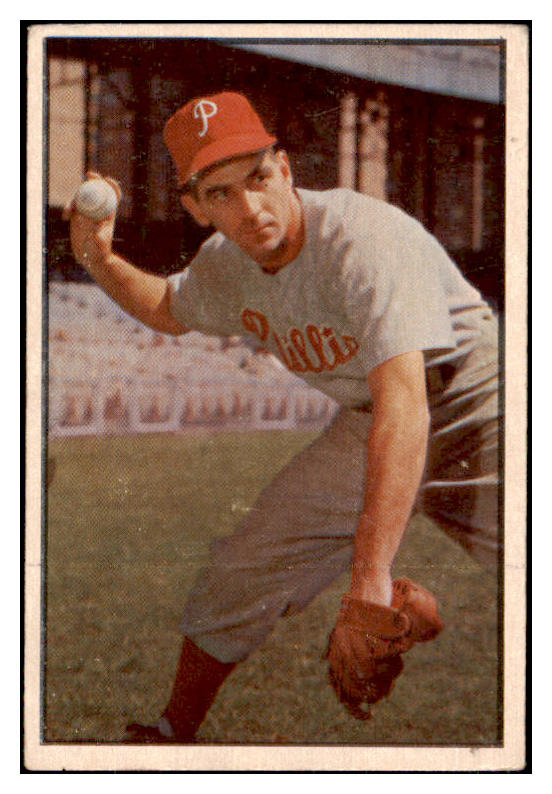 1953 Bowman Color Baseball #060 Granny Hamner Phillies EX 492399