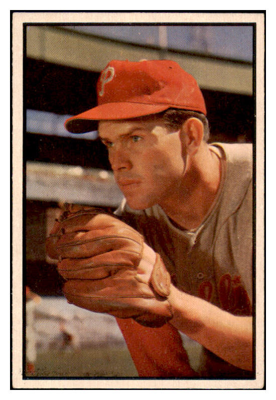 1953 Bowman Color Baseball #065 Robin Roberts Phillies EX-MT 492403