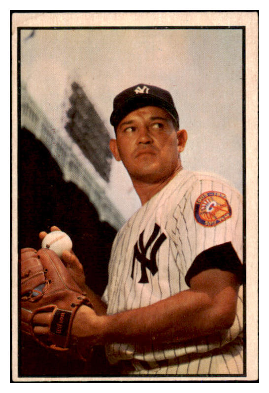 1953 Bowman Color Baseball #068 Allie Reynolds Yankees EX-MT 492405