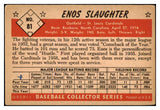 1953 Bowman Color Baseball #081 Enos Slaughter Cardinals GD-VG 492412