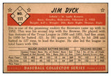 1953 Bowman Color Baseball #111 Jim Dyck Browns EX 492425