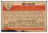 1953 Bowman Color Baseball #114 Bob Feller Indians Poor 492426