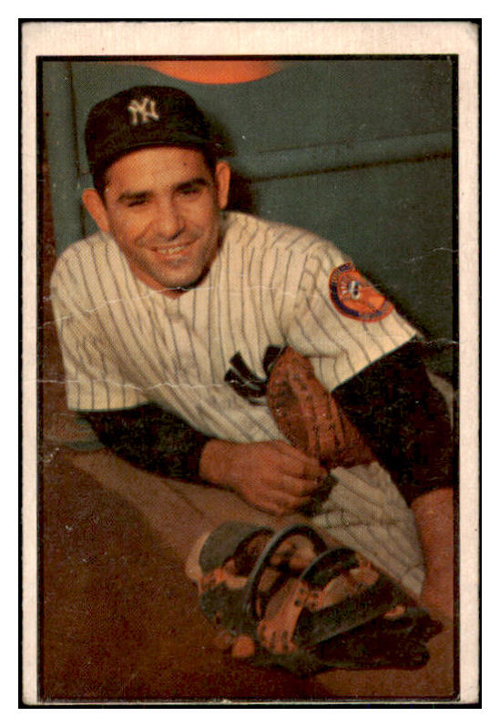 1953 Bowman Color Baseball #121 Yogi Berra Yankees Good 492427