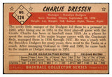 1953 Bowman Color Baseball #124 Chuck Dressen Dodgers Good 492430