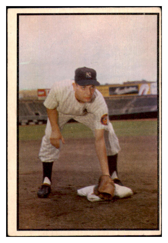 1953 Bowman Color Baseball #136 Jim Brideweser Yankees VG-EX 492434