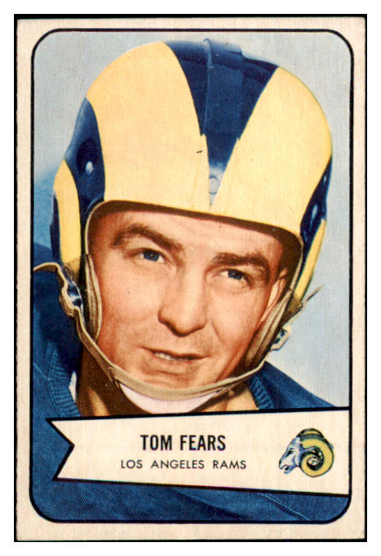 1954 Bowman Football #020 Tom Fears Rams EX 492450