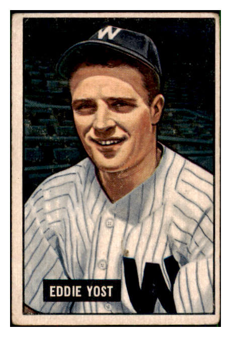 1951 Bowman Baseball #041 Eddie Yost Senators VG-EX 492536