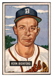 1951 Bowman Baseball #042 Vern Bickford Braves EX-MT 492537