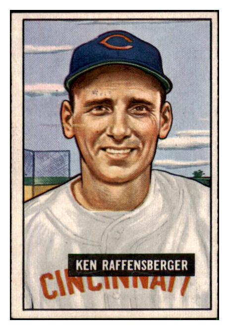 1951 Bowman Baseball #048 Ken Raffensberger Reds EX 492542