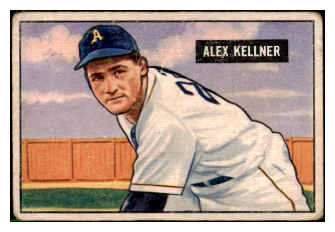 1951 Bowman Baseball #057 Alex Kellner A's GD-VG 492549