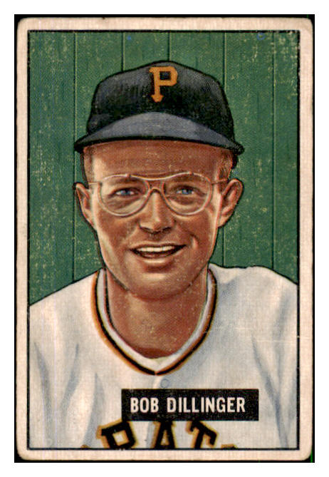 1951 Bowman Baseball #063 Bob Dillinger Pirates VG 492552