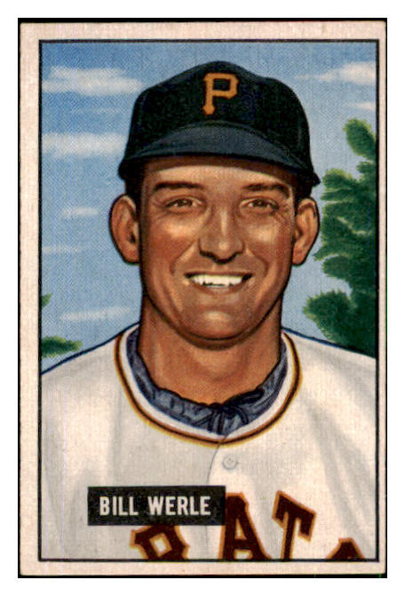 1951 Bowman Baseball #064 Bill Werle Pirates EX 492553