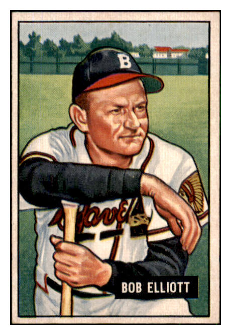 1951 Bowman Baseball #066 Bob Elliott Braves EX-MT 492555