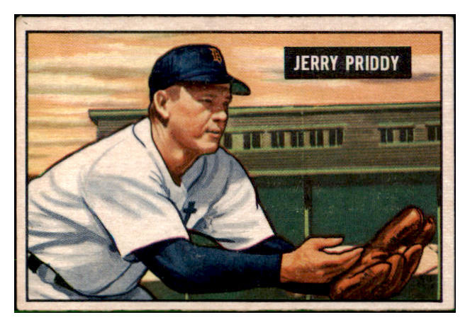 1951 Bowman Baseball #071 Jerry Priddy Tigers EX-MT 492560