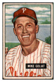 1951 Bowman Baseball #077 Mike Goliat Phillies VG 492566