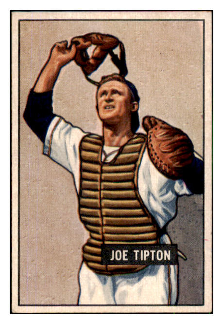 1951 Bowman Baseball #082 Joe Tipton A's EX-MT 492569