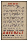 1951 Bowman Baseball #083 Carl Scheib A's EX-MT 492570