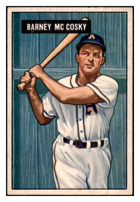 1951 Bowman Baseball #084 Barney McCosky A's EX 492571