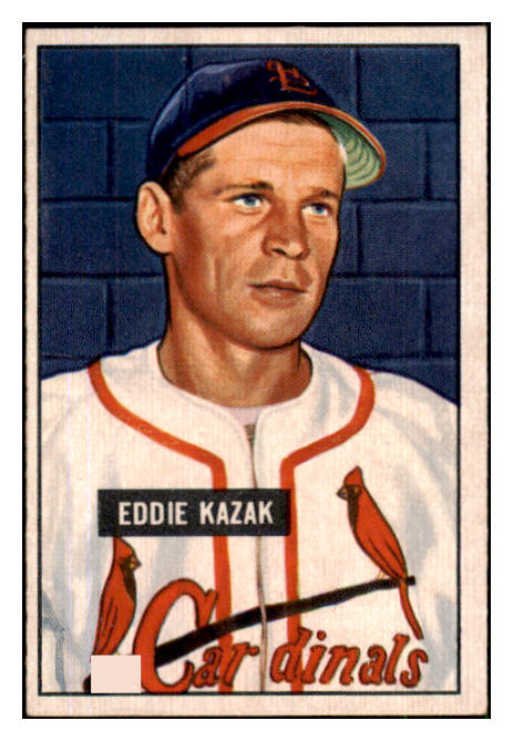 1951 Bowman Baseball #085 Eddie Kazak Cardinals EX-MT 492572