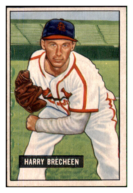 1951 Bowman Baseball #086 Harry Brecheen Cardinals EX-MT 492573