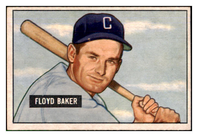 1951 Bowman Baseball #087 Floyd Baker White Sox EX-MT 492574