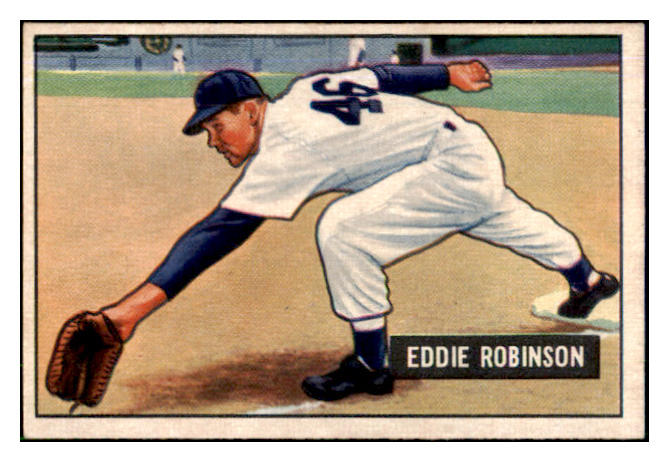 1951 Bowman Baseball #088 Eddie Robinson White Sox EX-MT 492575