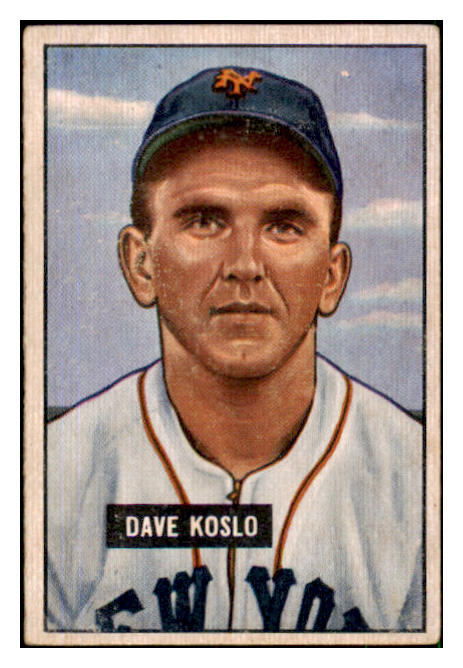 1951 Bowman Baseball #090 Dave Koslo Giants VG-EX 492577