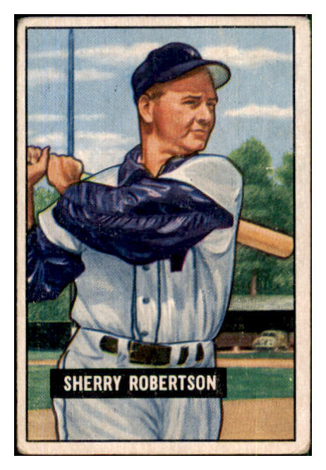 1951 Bowman Baseball #095 Sherry Robertson Senators VG 492582